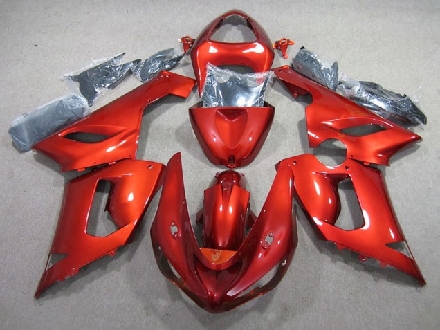 Cheap 2005-2006 Orange Kawasaki ZX6R Motor Fairings Canada