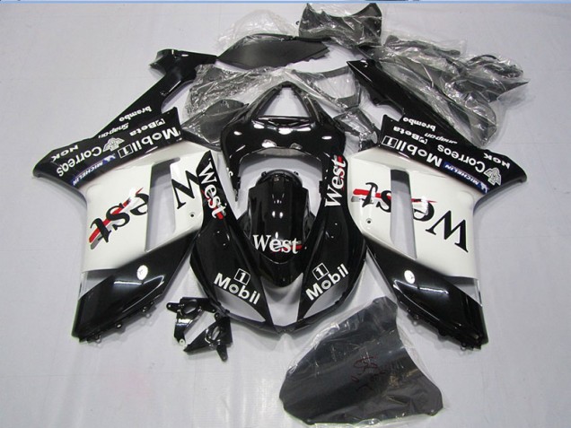 Cheap 2007-2008 Black West Mobil Kawasaki ZX6R Motorcycle Bodywork Canada Cheap 2007-2008 Black West Mobil Kawasaki ZX6R Motorcycle Bodywork Canada