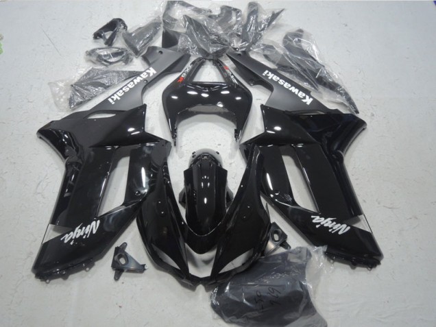 Cheap 2007-2008 Black White Ninja Kawasaki ZX6R Bike Fairings Canada Cheap 2007-2008 Black White Ninja Kawasaki ZX6R Bike Fairings Canada