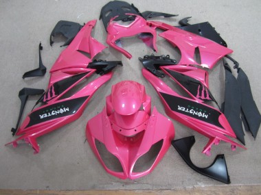 Cheap 2009-2012 Pink Black Monster Kawasaki ZX6R Motor Fairings Canada