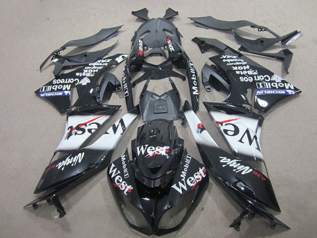 Cheap 2009-2012 Black West Kawasaki ZX6R Motorcycle Fairing Kits Canada Cheap 2009-2012 Black West Kawasaki ZX6R Motorcycle Fairing Kits Canada