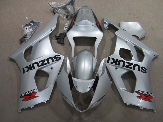 Cheap 2003-2004 Silver Suzuki GSXR1000 Motorcycle Fairing Kits Canada Cheap 2003-2004 Silver Suzuki GSXR1000 Motorcycle Fairing Kits Canada