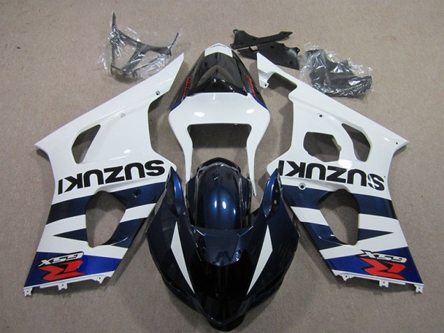 Cheap 2003-2004 White Blue Black Decal Suzuki GSXR1000 Bike Fairings Canada