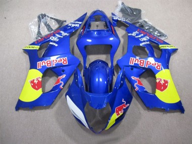 Cheap 2003-2004 Blue Red Bull Suzuki GSXR1000 Replacement Motorcycle Fairings Canada