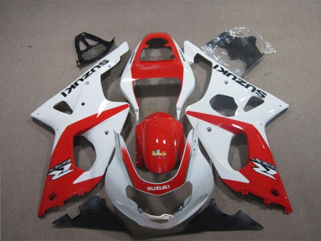 Cheap 2003-2004 Red White Suzuki GSXR1000 Motorcyle Fairings Canada Cheap 2003-2004 Red White Suzuki GSXR1000 Motorcyle Fairings Canada