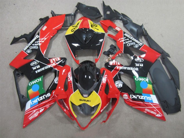 Cheap 2005-2006 Black Red Yellow Suzuki GSXR1000 Bike Fairings Canada Cheap 2005-2006 Black Red Yellow Suzuki GSXR1000 Bike Fairings Canada