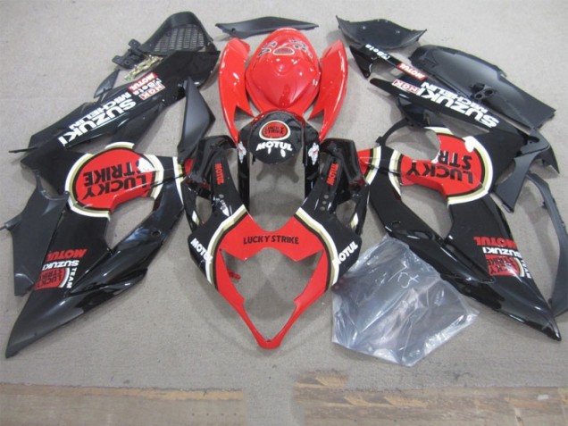 Cheap 2005-2006 Black Lucky Strike Red Motul Suzuki GSXR1000 Motorbike Fairing Canada Cheap 2005-2006 Black Lucky Strike Red Motul Suzuki GSXR1000 Motorbike Fairing Canada