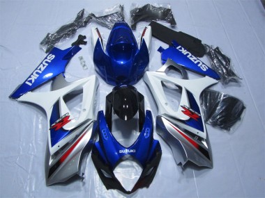 Cheap 2007-2008 Blue White Suzuki GSXR1000 Bike Fairings Canada