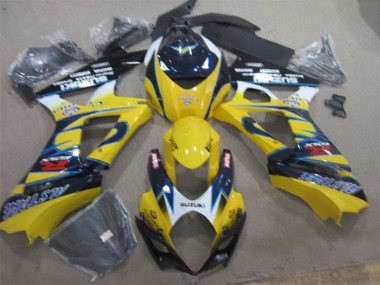 Cheap 2007-2008 Yellow Blue Suzuki GSXR1000 Replacement Fairings Canada