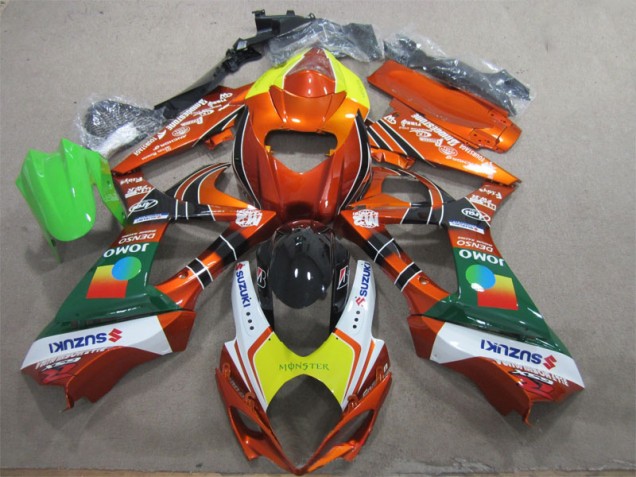 Cheap 2007-2008 Orange Yellow Monster Suzuki GSXR1000 Motorcycle Fairing Kits Canada Cheap 2007-2008 Orange Yellow Monster Suzuki GSXR1000 Motorcycle Fairing Kits Canada