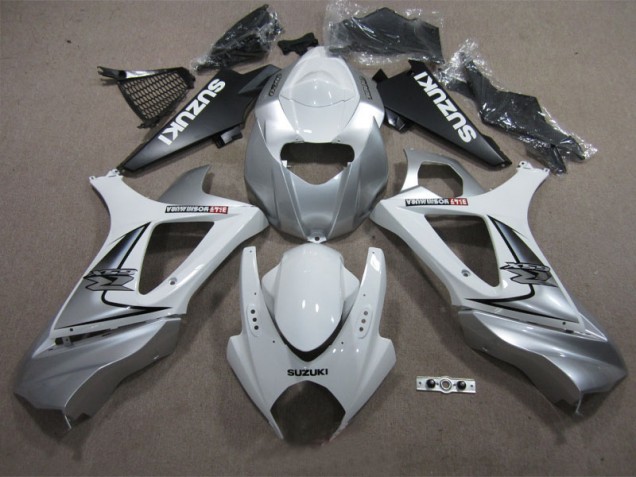 Cheap 2007-2008 White Suzuki GSXR1000 Replacement Motorcycle Fairings Canada Cheap 2007-2008 White Suzuki GSXR1000 Replacement Motorcycle Fairings Canada