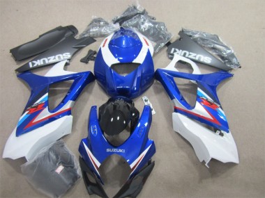 Cheap 2007-2008 Blue White Suzuki GSXR1000 Moto Fairings Canada