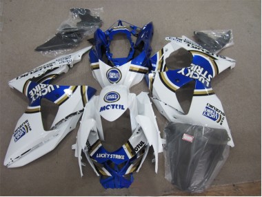 Cheap 2009-2016 White Lucky Strike Blue Motul Suzuki GSXR1000 Motorcylce Fairings Canada