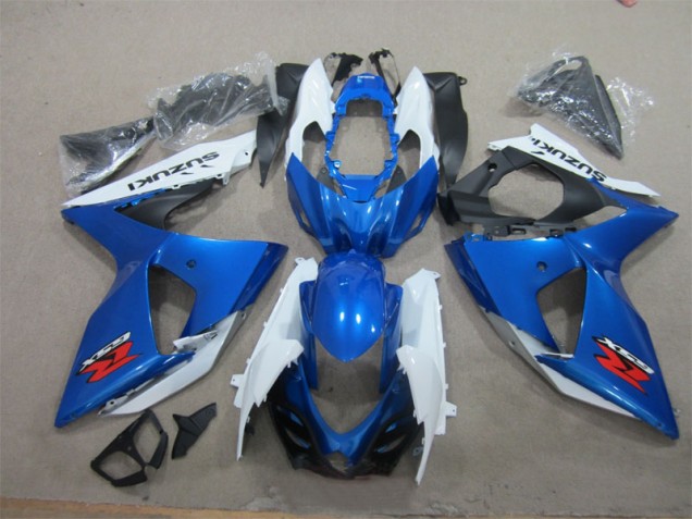 Cheap 2009-2016 Blue White Suzuki GSXR1000 Motorcycle Fairings Canada