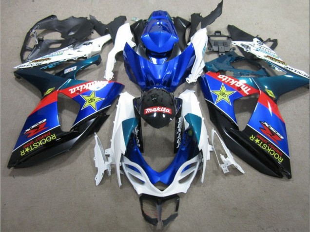 Cheap 2009-2016 Blue White Rockstar Suzuki GSXR1000 Bike Fairing Canada Cheap 2009-2016 Blue White Rockstar Suzuki GSXR1000 Bike Fairing Canada