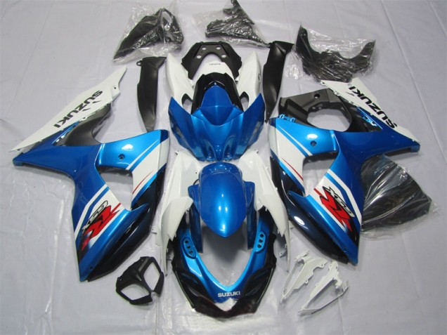 Cheap 2009-2016 Blue White Suzuki GSXR1000 Replacement Motorcycle Fairings Canada Cheap 2009-2016 Blue White Suzuki GSXR1000 Replacement Motorcycle Fairings Canada