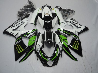Cheap 2009-2016 Black White Green Monster Pizzoli Suzuki GSXR1000 Moto Fairings Canada