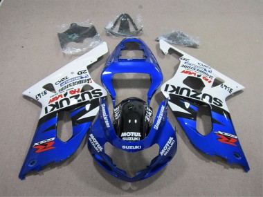 Cheap 2001-2003 Blue White Motul Suzuki GSXR600 Moto Fairings Canada