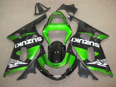 Cheap 2001-2003 Black Green Suzuki GSXR600 Motorbike Fairing Canada
