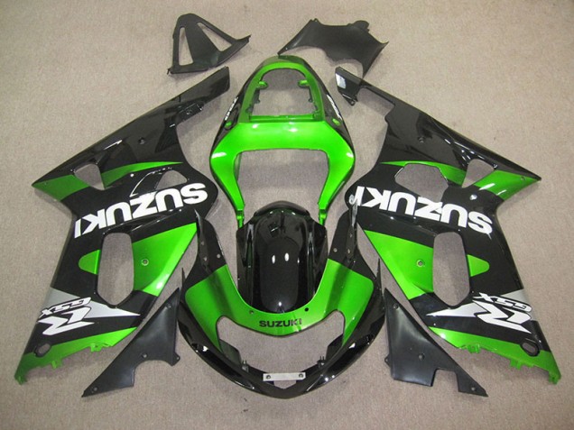 Cheap 2001-2003 Black Green Suzuki GSXR600 Motorbike Fairing Canada