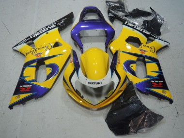 Cheap 2001-2003 Yellow Purple Suzuki GSXR600 Motorbike Fairing Kits Canada