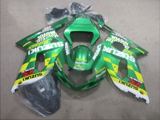 Cheap 2001-2003 Telefunica Movistar Suzuki GSXR600 Motor Bike Fairings Canada Cheap 2001-2003 Telefunica Movistar Suzuki GSXR600 Motor Bike Fairings Canada