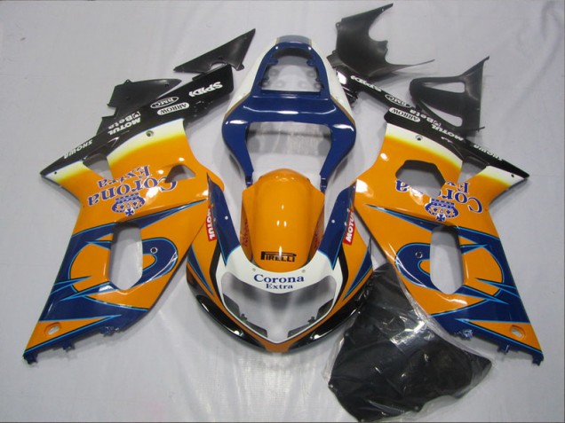 Cheap 2001-2003 Blue Orange Corona Extra Suzuki GSXR600 Bike Fairing Canada Cheap 2001-2003 Blue Orange Corona Extra Suzuki GSXR600 Bike Fairing Canada