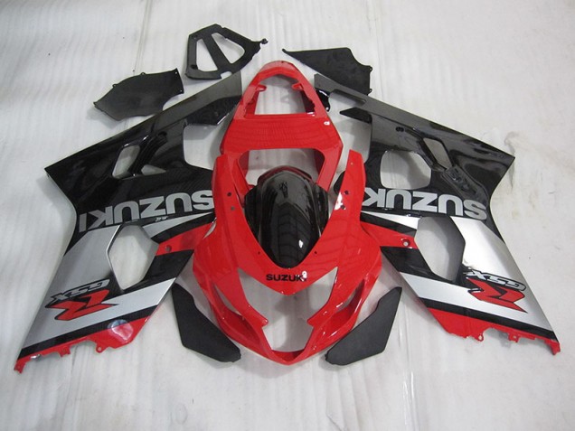 Cheap 2004-2005 Red Black Silver Suzuki GSXR600 Motorcyle Fairings Canada Cheap 2004-2005 Red Black Silver Suzuki GSXR600 Motorcyle Fairings Canada