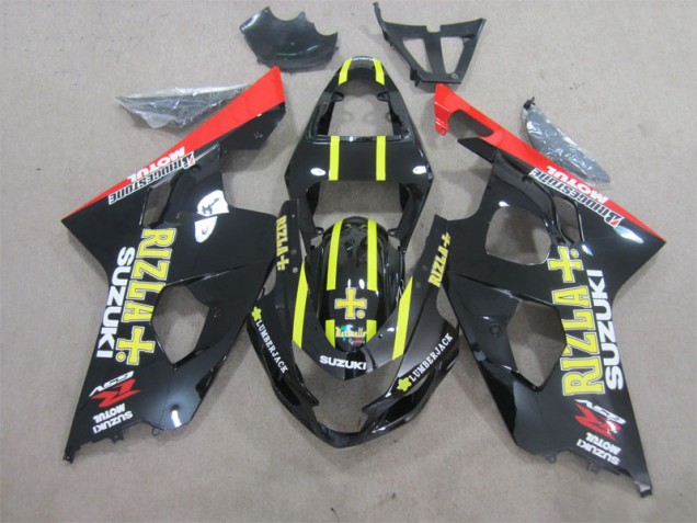 Cheap 2004-2005 Black Yellow Rizla Suzuki GSXR600 Motorcycle Fairings Kit Canada Cheap 2004-2005 Black Yellow Rizla Suzuki GSXR600 Motorcycle Fairings Kit Canada