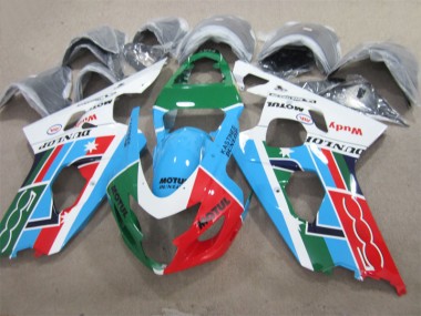 Cheap 2004-2005 Blue Green Red Motul Suzuki GSXR600 Motorcycle Fairing Canada