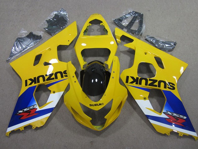 Cheap 2004-2005 Yellow Blue Suzuki GSXR600 Motor Bike Fairings Canada Cheap 2004-2005 Yellow Blue Suzuki GSXR600 Motor Bike Fairings Canada