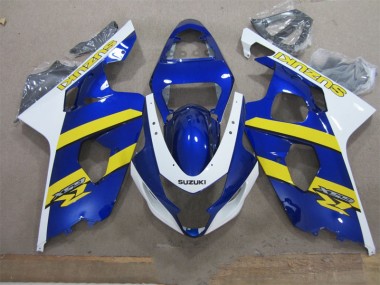 Cheap 2004-2005 Blue White Yellow Suzuki GSXR600 Replacement Motorcycle Fairings Canada