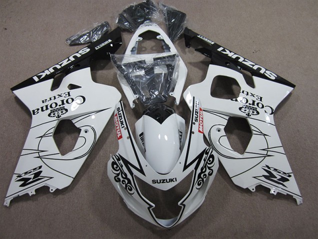 Cheap 2004-2005 White Corona Extra Motul Suzuki GSXR600 Bike Fairing Kit Canada