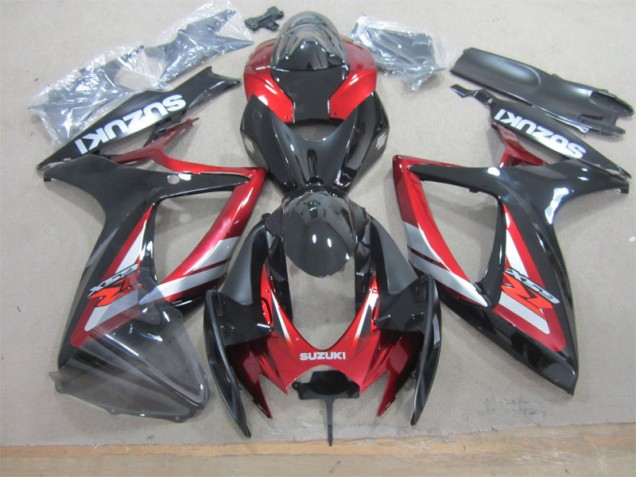 Cheap 2006-2007 Black Red Suzuki GSXR600 Motorcycle Fairing Kits Canada Cheap 2006-2007 Black Red Suzuki GSXR600 Motorcycle Fairing Kits Canada