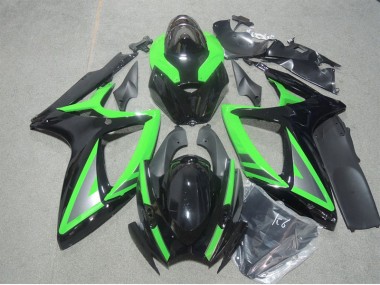 Cheap 2006-2007 Black Green Suzuki GSXR600 Motorbike Fairing Canada