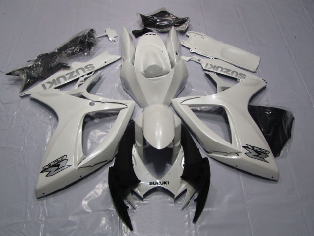 Cheap 2006-2007 White Suzuki GSXR600 Motorcycle Bodywork Canada Cheap 2006-2007 White Suzuki GSXR600 Motorcycle Bodywork Canada