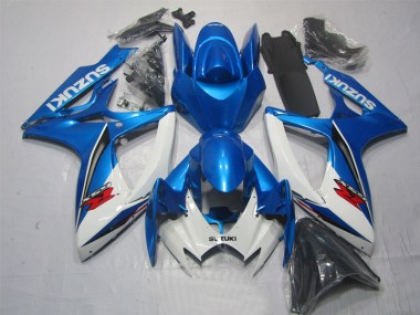 Cheap 2006-2007 Blue White Suzuki GSXR600 Motorbike Fairing Kits Canada