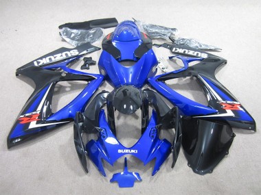 Cheap 2006-2007 Black Blue Suzuki GSXR600 Motorcycle Fairings Kit Canada