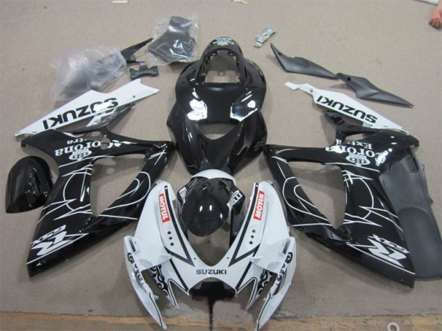 Cheap 2006-2007 Black White Corona Extra Motul Suzuki GSXR600 Motorcycle Fairings Canada Cheap 2006-2007 Black White Corona Extra Motul Suzuki GSXR600 Motorcycle Fairings Canada