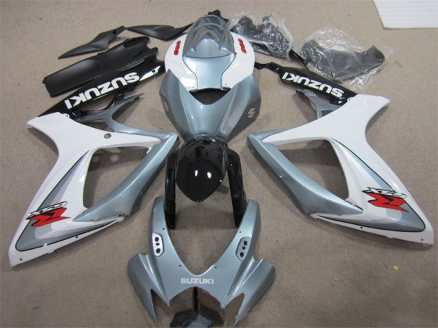 Cheap 2006-2007 White Grey Suzuki GSXR600 Motorbike Fairings Canada Cheap 2006-2007 White Grey Suzuki GSXR600 Motorbike Fairings Canada
