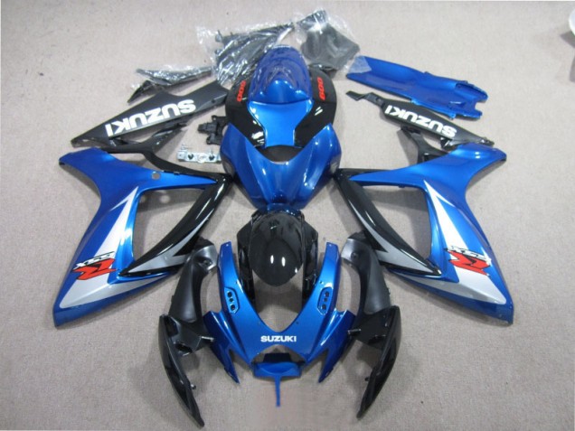 Cheap 2006-2007 Blue Black White Suzuki GSXR600 Motorcycle Fairing Kits Canada Cheap 2006-2007 Blue Black White Suzuki GSXR600 Motorcycle Fairing Kits Canada