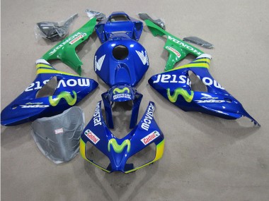 Cheap 2006-2007 Blue Movistar Castrol Suzuki GSXR600 Motorcycle Fairing Kit Canada