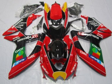 Cheap 2008-2010 Red Black Jomo Suzuki GSXR600 Motorbike Fairing Kits Canada