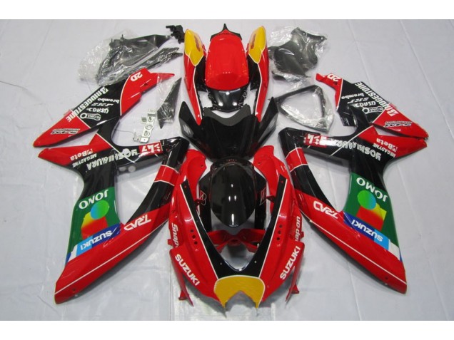 Cheap 2008-2010 Red Black Jomo Suzuki GSXR600 Motorbike Fairing Kits Canada Cheap 2008-2010 Red Black Jomo Suzuki GSXR600 Motorbike Fairing Kits Canada