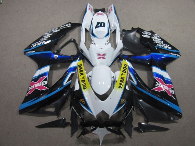 Cheap 2008-2010 White Dark Dog 07 Suzuki GSXR600 Motorcycle Replacement Fairings Canada Cheap 2008-2010 White Dark Dog 07 Suzuki GSXR600 Motorcycle Replacement Fairings Canada