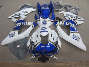 Cheap 2008-2010 White Lucky Strike Blue Motul Suzuki GSXR600 Motor Fairings Canada