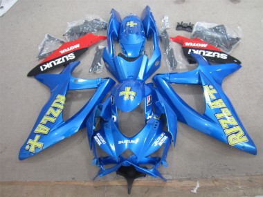 Cheap 2008-2010 Blue Yellow Rizla White Motul Suzuki GSXR600 Motorcycle Fairings Canada