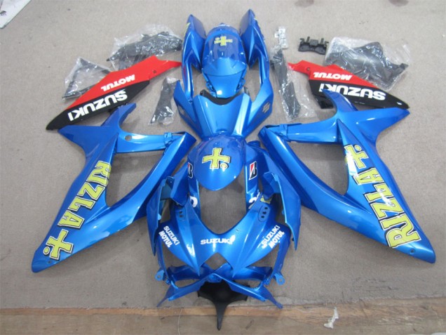 Cheap 2008-2010 Blue Yellow Rizla White Motul Suzuki GSXR600 Motorcycle Fairings Canada Cheap 2008-2010 Blue Yellow Rizla White Motul Suzuki GSXR600 Motorcycle Fairings Canada