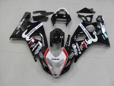 Cheap 2004-2005 Black Red Beacon Suzuki GSXR750 Motorbike Fairings Canada