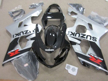 Cheap 2004-2005 Black White Suzuki GSXR750 Motorbike Fairing Kits Canada